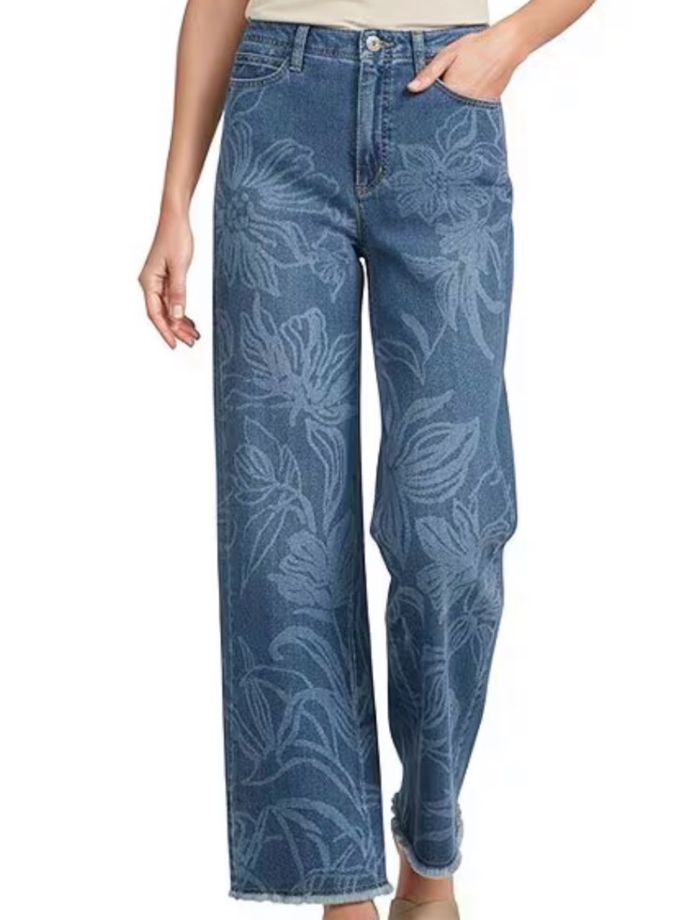 John Mark print jeans